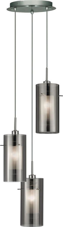 Searchlight - Żyrandol na lince DUO 3xE14/60W/230V antracyt