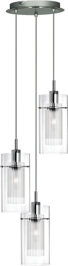 Searchlight - Żyrandol na lince DUO 3xE14/60W/230V matowy chrom