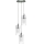 Searchlight - Żyrandol na lince DUO 3xE14/60W/230V matowy chrom