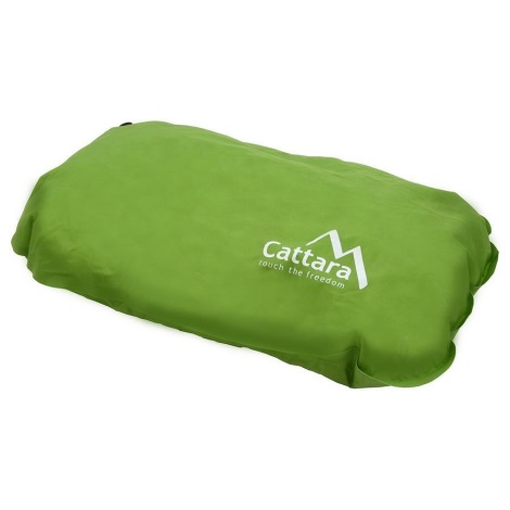 Self-inflating pillow zielony