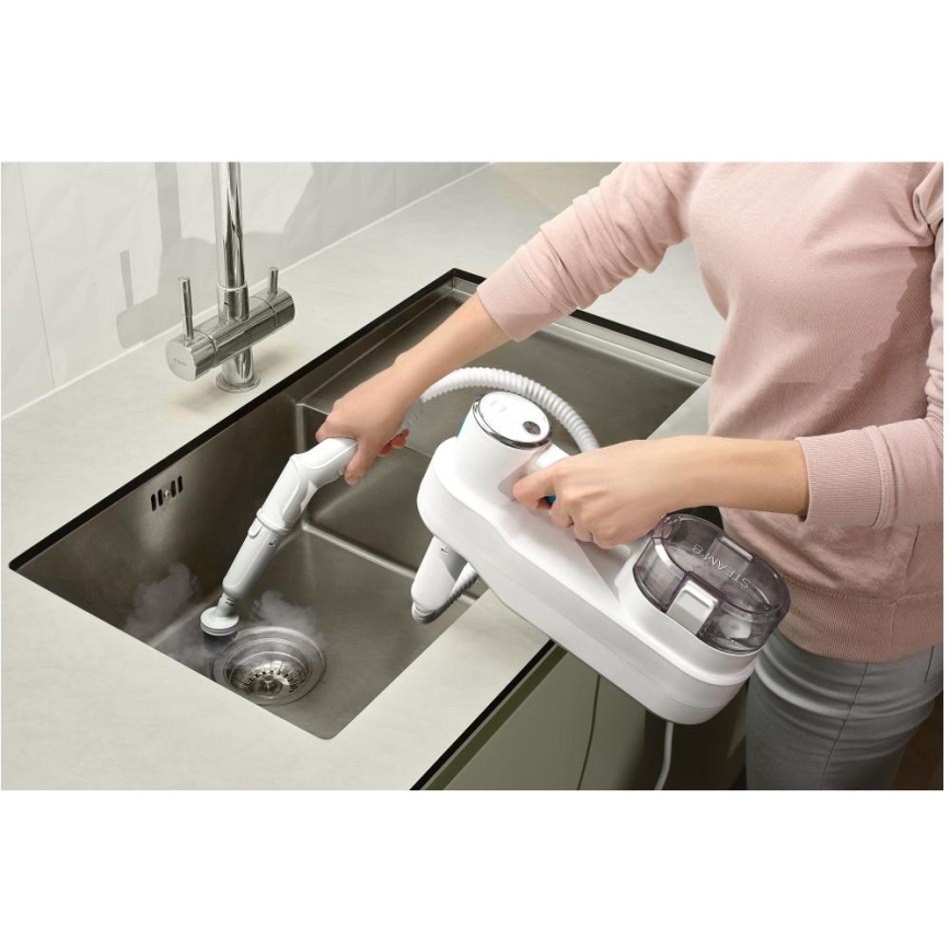Sencor - Wielofunkcyjny mop parowy 2w1 1500W/230V IPX4 biały