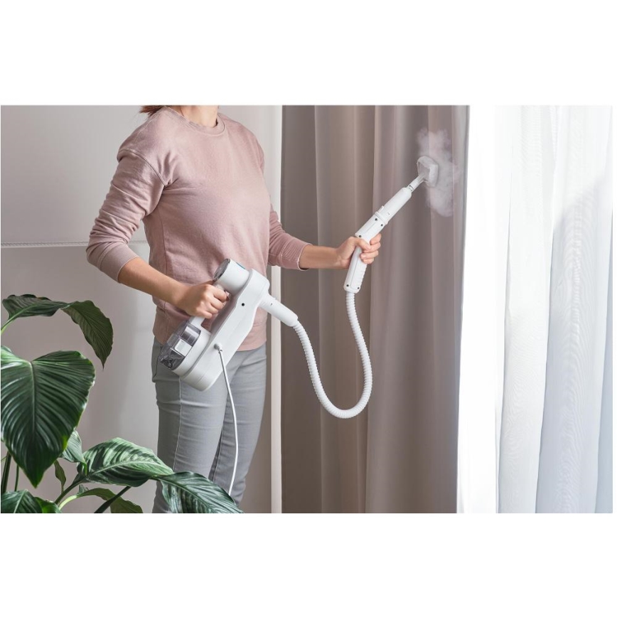 Sencor - Wielofunkcyjny mop parowy 2w1 1500W/230V IPX4 biały