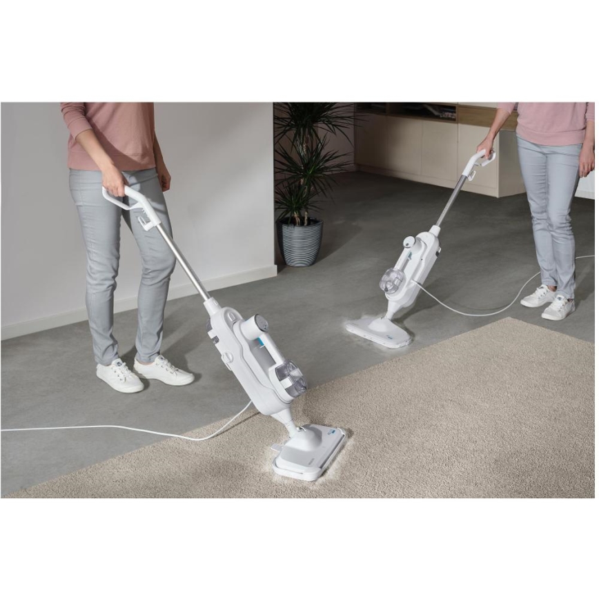 Sencor - Wielofunkcyjny mop parowy 2w1 1500W/230V IPX4 biały
