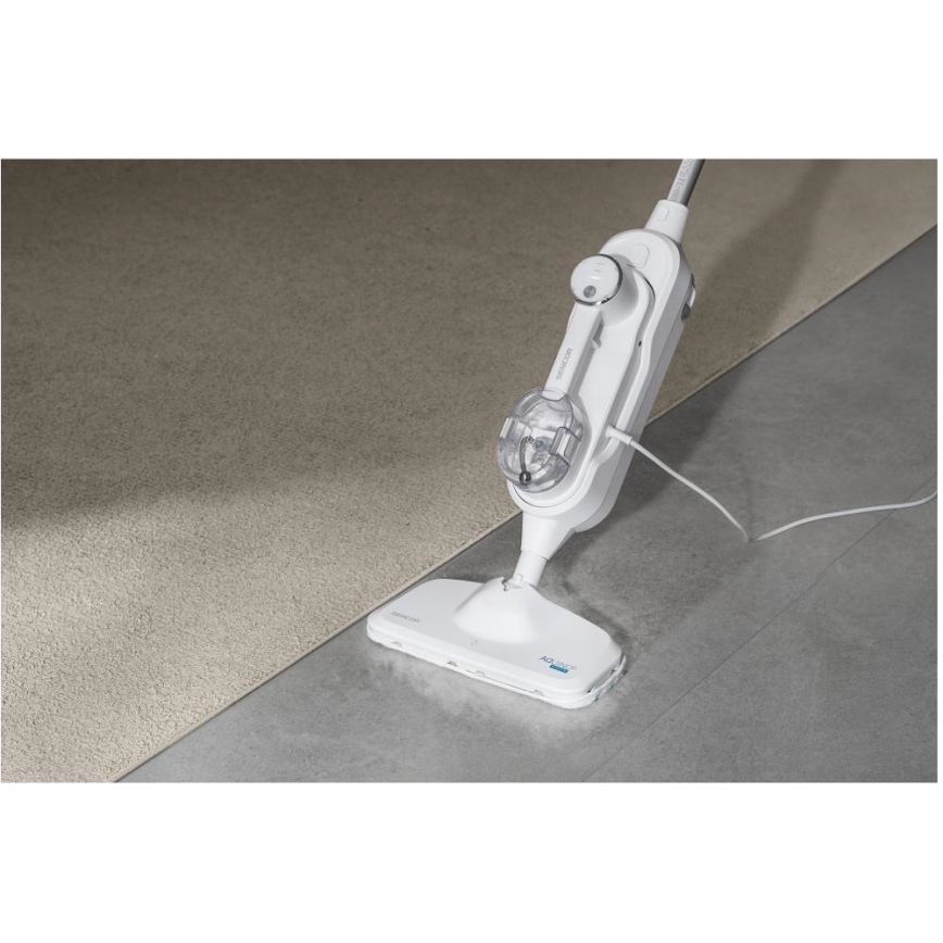 Sencor - Wielofunkcyjny mop parowy 2w1 1500W/230V IPX4 biały
