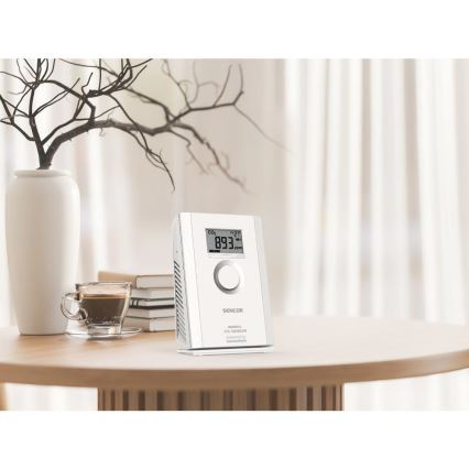 Sencor - Bezprzewodowy czujnik dwutlenku węgla 5V/3xAA 2000 mAh