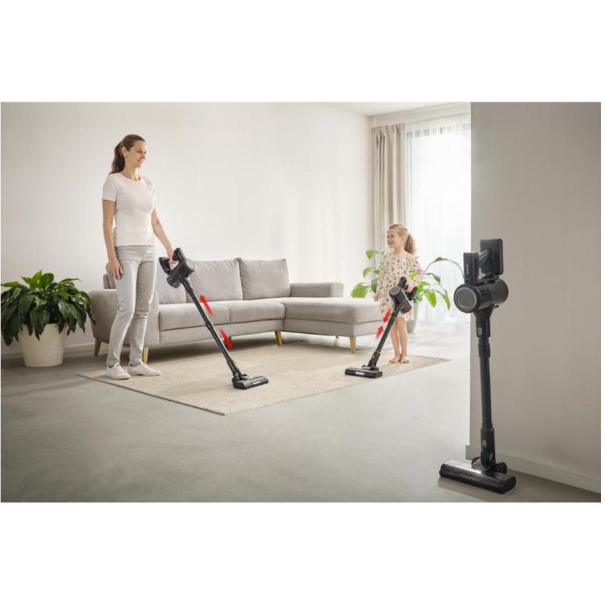 Sencor - Bezprzewodowy odkurzacz pionowy 2w1 200W/2600 mAh czarny