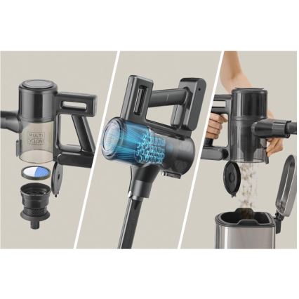 Sencor - Bezprzewodowy odkurzacz pionowy 2w1 200W/2600 mAh czarny