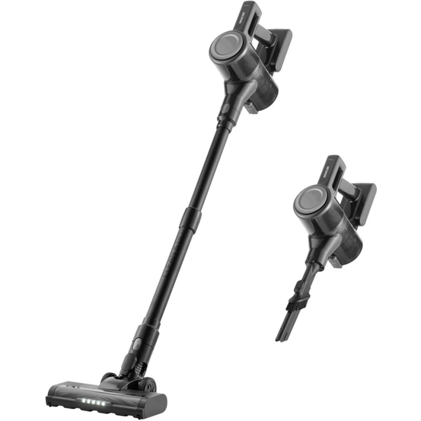 Sencor - Bezprzewodowy odkurzacz pionowy 2w1 200W/2600 mAh czarny