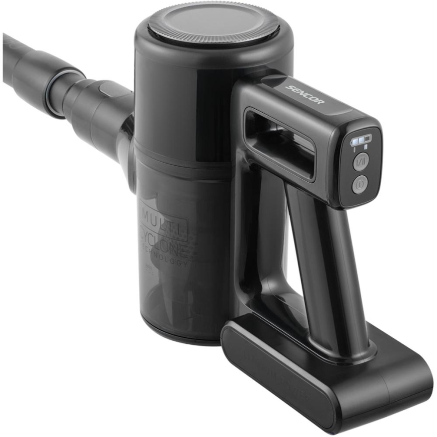 Sencor - Bezprzewodowy odkurzacz pionowy 2w1 200W/2600 mAh czarny