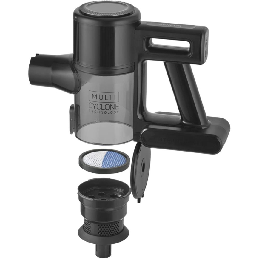 Sencor - Bezprzewodowy odkurzacz pionowy 2w1 200W/2600 mAh czarny