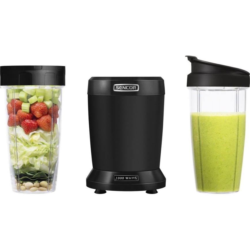 Sencor - Blender do smoothie nutri 1000W/230V czarny