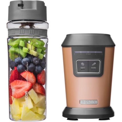 Sencor - Blender do smoothie z akcesoriami 800W/230V miedziany