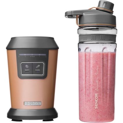 Sencor - Blender do smoothie z akcesoriami 800W/230V miedziany