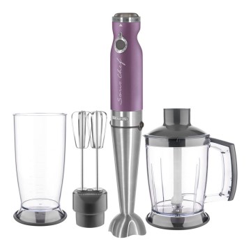Sencor - Blender kijowy 4w1 1200W/230V stal nierdzewna/fioletowy