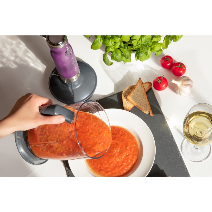 Sencor - Blender kijowy 4w1 1200W/230V stal nierdzewna/fioletowy