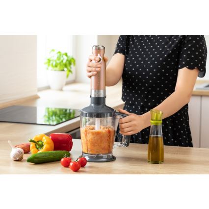 Sencor - Blender kijowy 4w1 1200W/230V stal nierdzewna/miedź