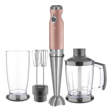 Sencor - Blender kijowy 4w1 1200W/230V stal nierdzewna/różowe złoto