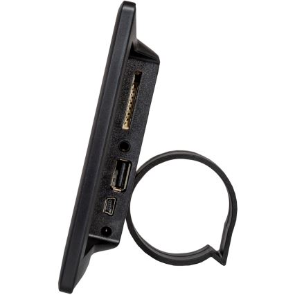 Sencor - Cyfrowa ramka na zdjęcia 7 z głośnikiem 230V czarna + pilot zdalnego sterowania