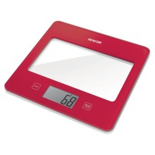 Sencor - Cyfrowa waga kuchenna 1xCR2032 czerwona