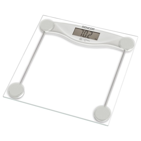 Sencor - Cyfrowa waga osobista z wyświetlaczem LCD 1xCR2032