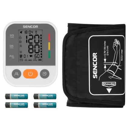 Sencor - Cyfrowy ciśnieniomierz USB 4xAAA