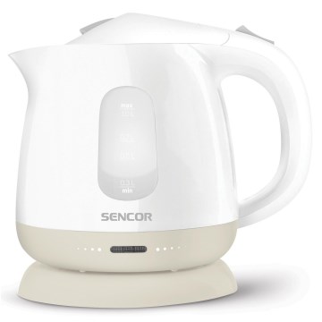 Sencor - Czajnik 1 l 1100W/230V biały/beżowy