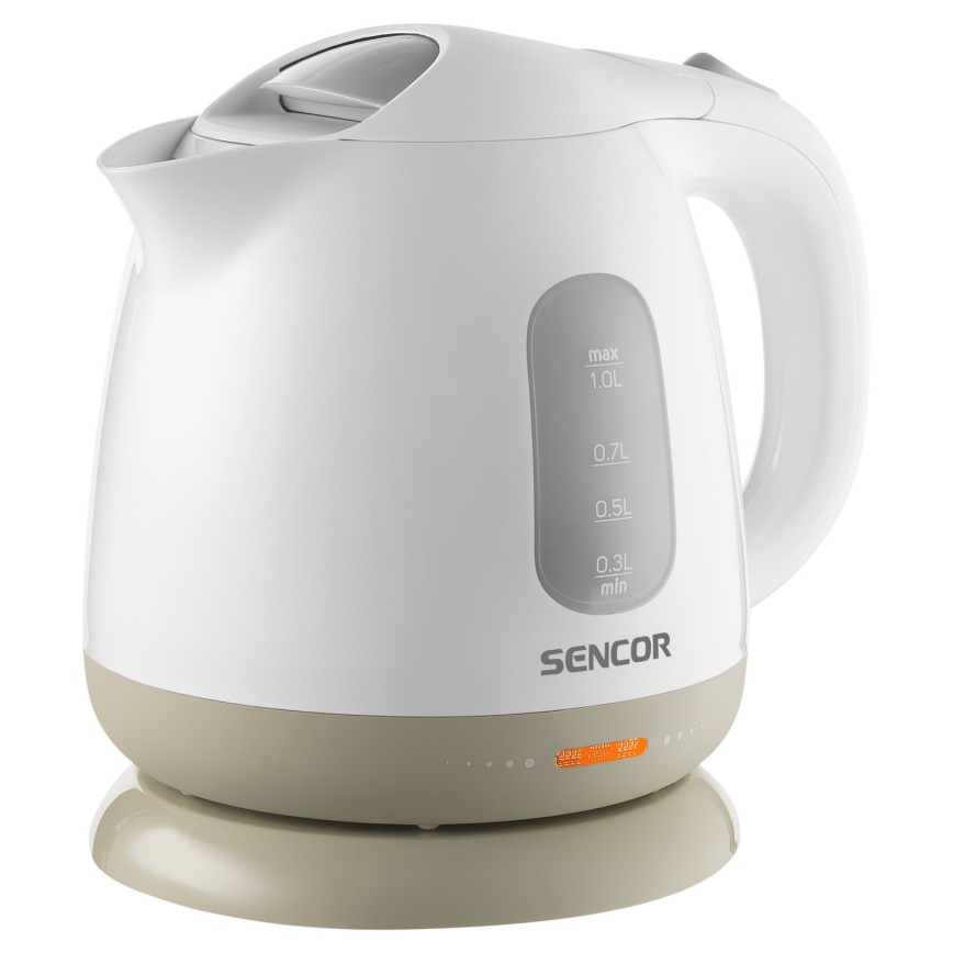 Sencor - Czajnik 1 l 1100W/230V biały/beżowy