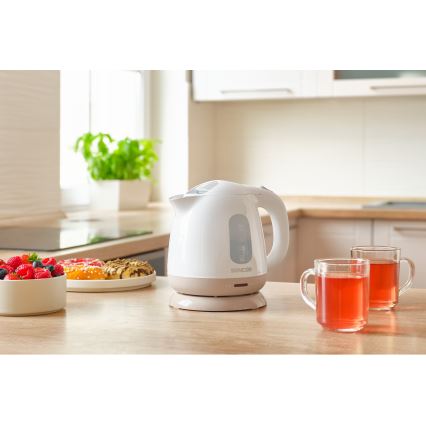 Sencor - Czajnik 1 l 1100W/230V biały/różowy