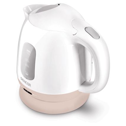 Sencor - Czajnik 1 l 1100W/230V biały/różowy