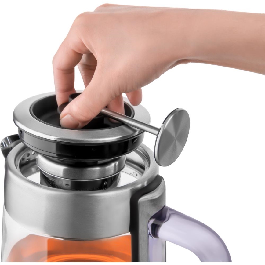 Sencor - Czajnik elektryczny z regulacją temperatury 1,5 l 1500 W/230 V, stal nierdzewna