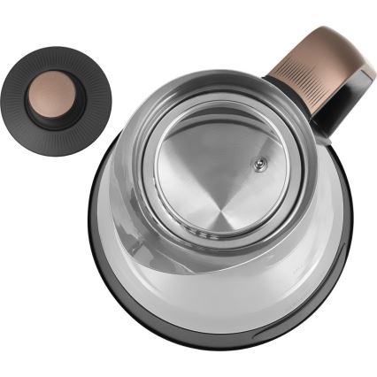 Sencor - Czajnik elektryczny z regulacją temperatury 1,5 l 2150W/230V czarny/różowe złoto