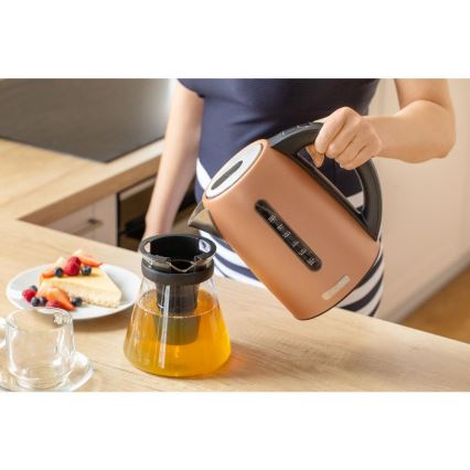 Sencor - Czajnik elektryczny z regulacją temperatury 1,7 l 2150W/230V miedziany