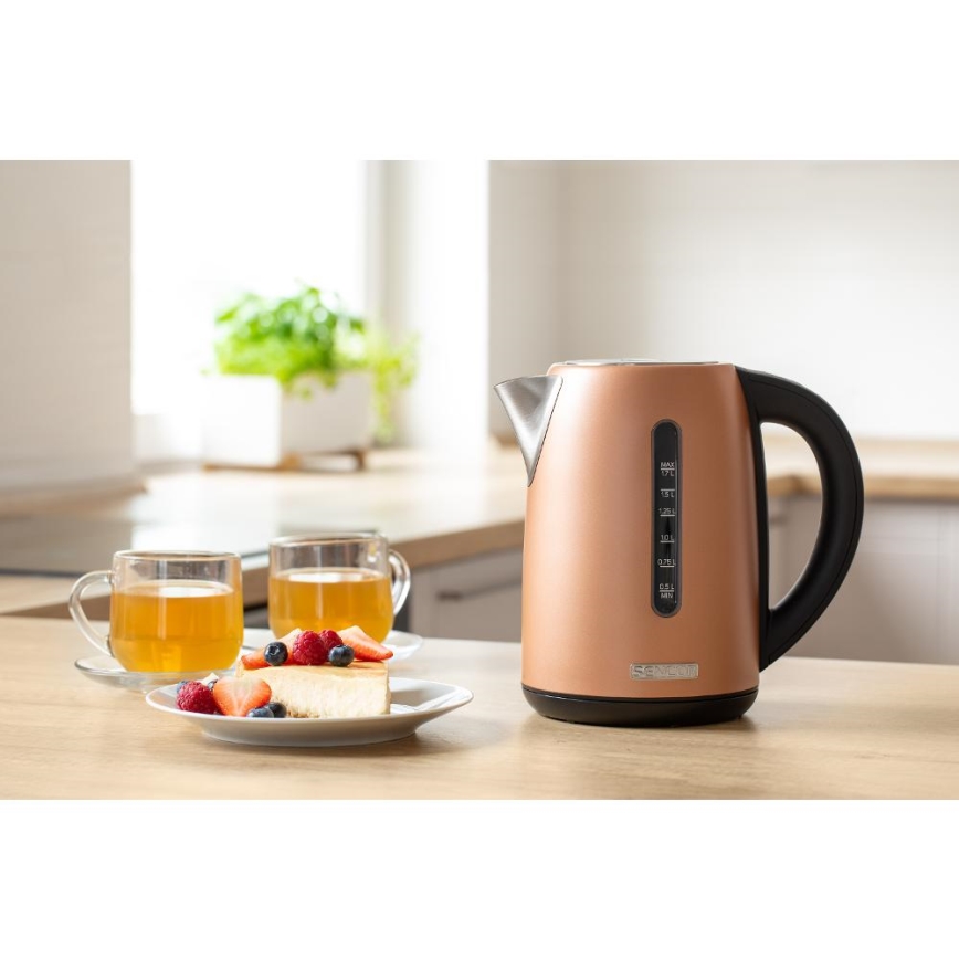 Sencor - Czajnik elektryczny z regulacją temperatury 1,7 l 2150W/230V miedziany