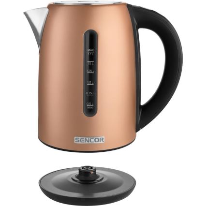 Sencor - Czajnik elektryczny z regulacją temperatury 1,7 l 2150W/230V miedziany