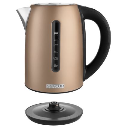 Sencor - Czajnik z termoregulacją 1,7 l 2150W/230V brązowy