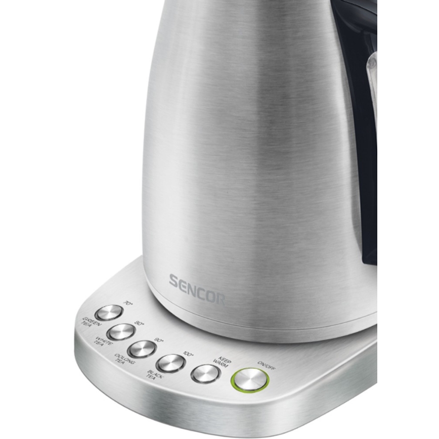 Sencor - Czajnik z termoregulacją 1,7 l 2200W/230V stal nierdzewna