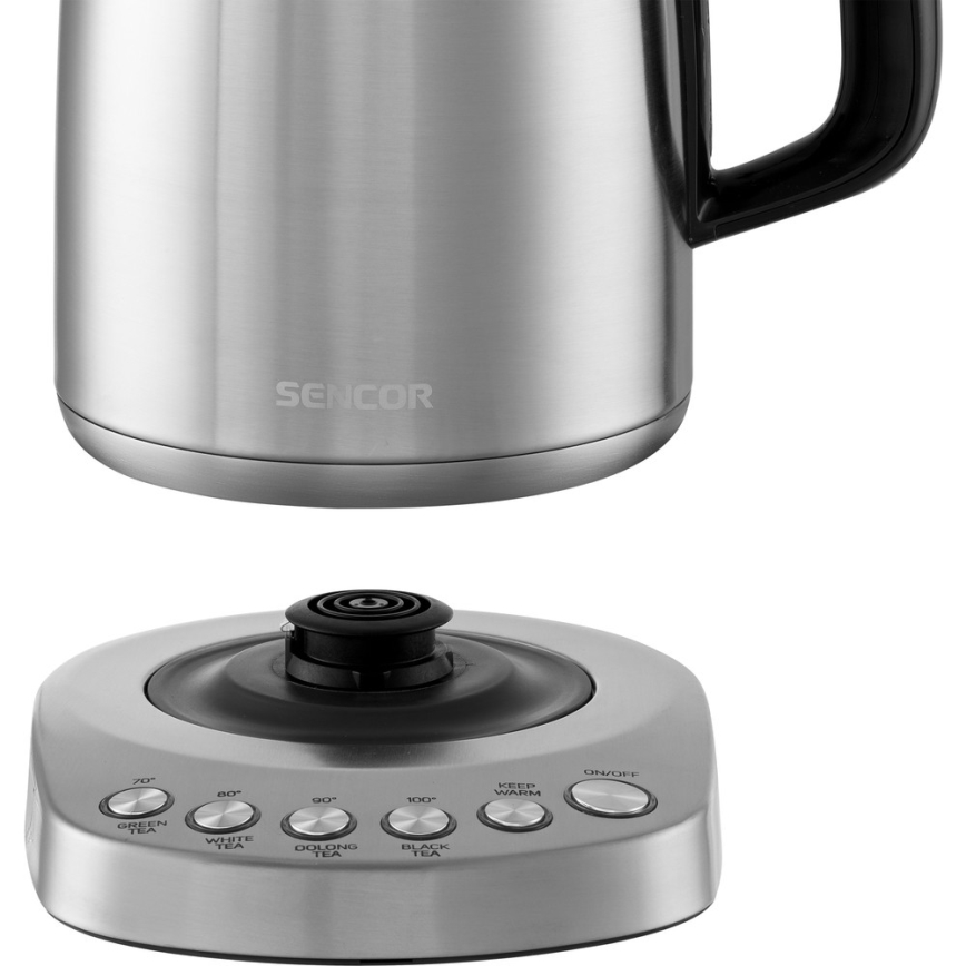 Sencor - Czajnik z termoregulacją 1,7 l 2200W/230V stal nierdzewna