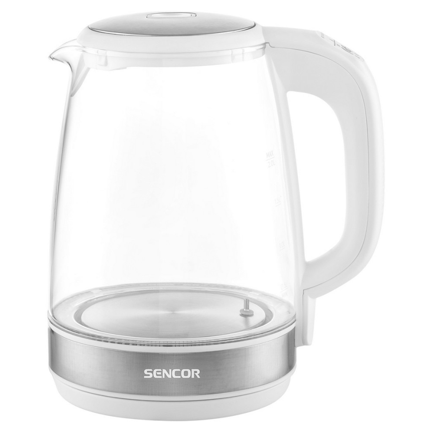 Sencor - Czajnik z termoregulacją 2 l 2200W/230V biały