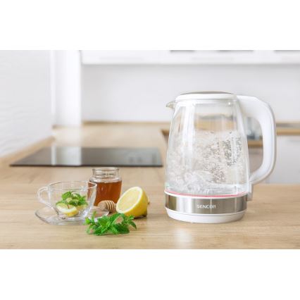 Sencor - Czajnik z termoregulacją 2 l 2200W/230V biały