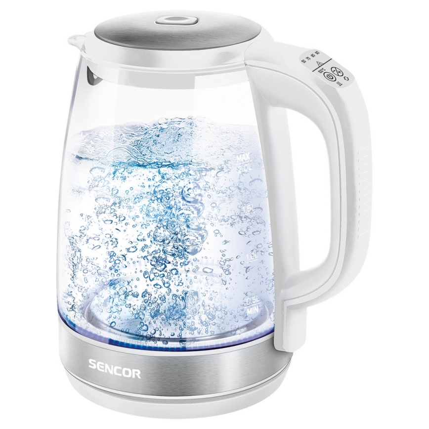 Sencor - Czajnik z termoregulacją 2 l 2200W/230V biały