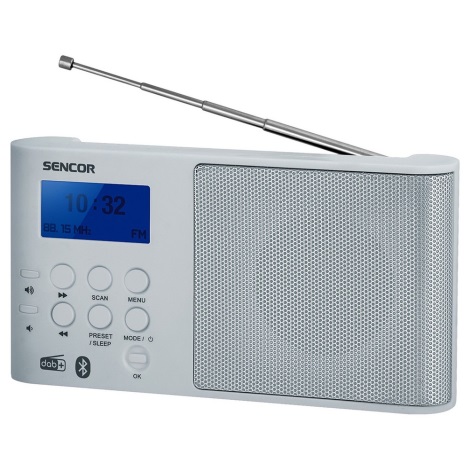 Sencor - Digital radio DAB+ 1000 mAh