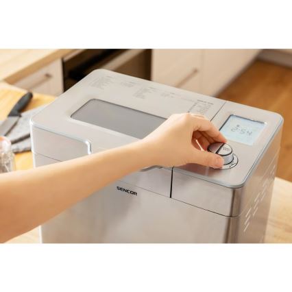 Sencor - Domowy wypiekacz do chleba 550W/230V matowy chrom