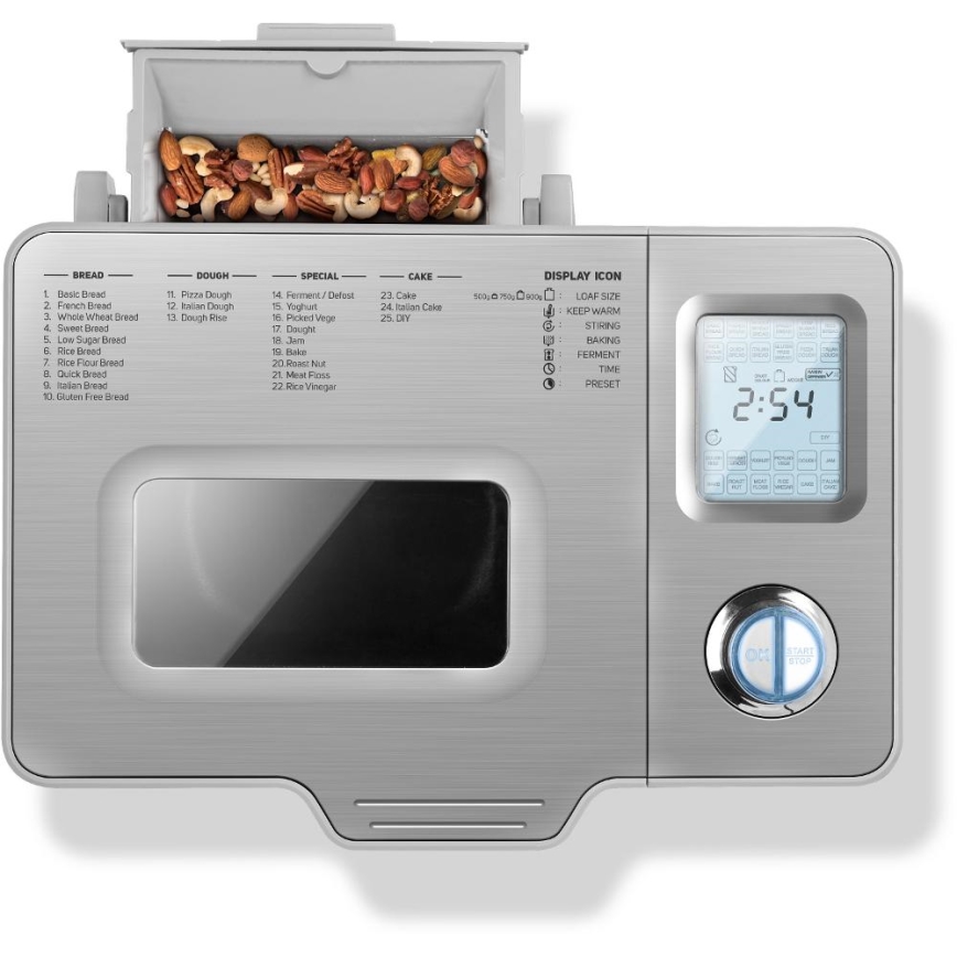 Sencor - Domowy wypiekacz do chleba 550W/230V matowy chrom