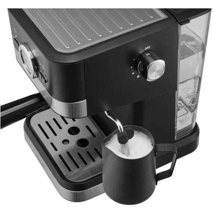 Sencor - Ekspres do kawy ciśnieniowy 1050W/230V czarny/matowy chrom