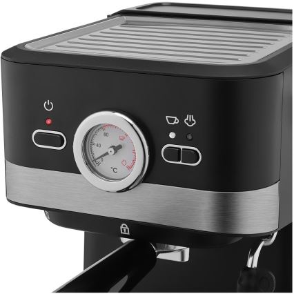 Sencor - Ekspres do kawy ciśnieniowy 1050W/230V czarny/matowy chrom