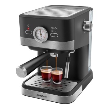 Sencor - Ekspres do kawy ciśnieniowy 1050W/230V czarny/matowy chrom