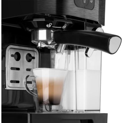 Sencor - Ekspres kolbowy do espresso 1450W/230V czarny/matowy chrom