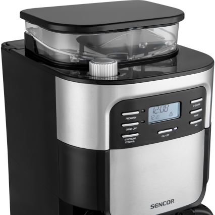 Sencor - Ekspres przelewowy do kawy 1,5 l z wyświetlaczem LCD 900W/230V