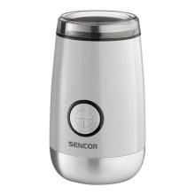 Sencor - Elektryczny młynek do kawy 60 g 150W/230V biały/chrom