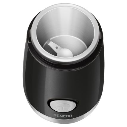 Sencor - Elektryczny młynek do kawy 60 g 150W/230V czarny/matowy chrom